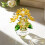 Kristallrosa Gänseblümchen-Figur, Glasbriefbeschwerer mit 5 8