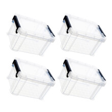 Cutii de depozitare din plastic alb pentru obiecte mici, 4 buc.