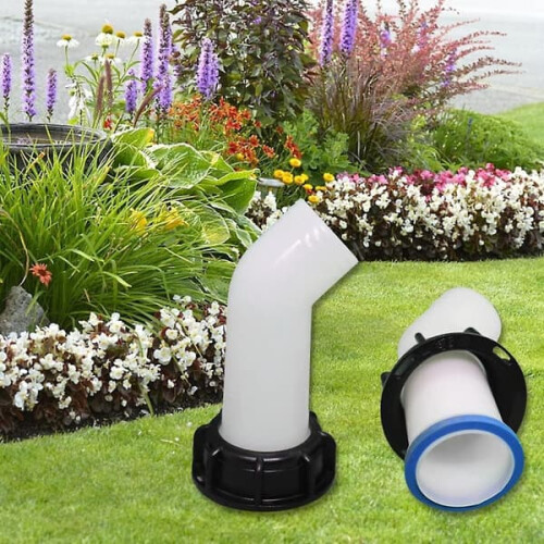 IBC Tank Extension Nozzle Valve with Nut 1000L 1