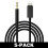 Cavo/adattatore da Lightning a AUX da 3,5 mm per auto, nero, confezione da 2,2 m 6