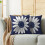 Μαξιλαροθήκες Daisy Navy White Floral 16x16 Σετ των 2 2