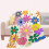 Retro blomsterpledd Boho flanell 122 x 152 cm 6