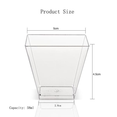 Clear Plastic Glasses Cups 100 Pieces 1