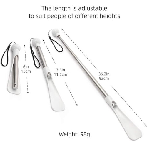Shoehorn long handle foldable 36.2 inches 1