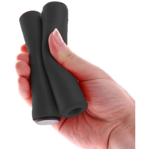 Bicycle Handlebar Covers Black Soft Foam Non-Slip 1 Pair 1
