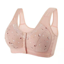 Daisy BH für Damen, bügellos, mit Knopfleiste vorne, Rosa, Größe 4XL