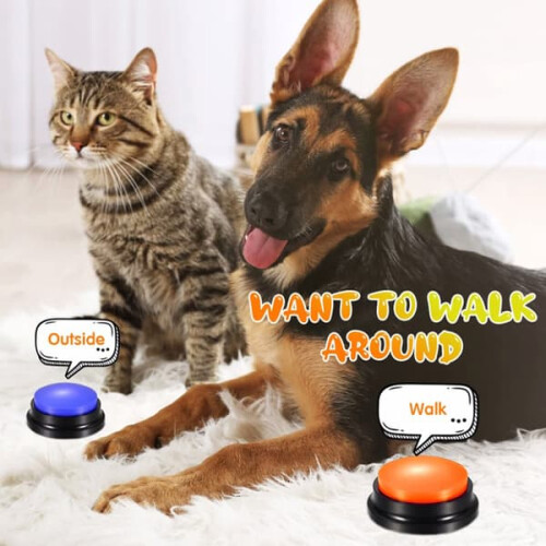 Recordable Talking Button for Kids Blue 1 pc 2