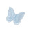 Butterfly lace embroidery patch 3D simulation double 3