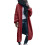 Damen-Cardigan, bordeauxrot, einfarbig, Oversize-Strick 1