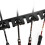 Fishing Rod Holder Vertical Wall Mount Black 6-Rod 8
