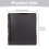 Plastic Multi-Pocket Folder with Dividers 6 Pockets 5 Colors 3