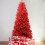 Red PVC Christmas Tree 6FT with 804 Tips 1