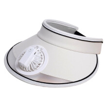 Dameszonnehoed van acryl met ingebouwde ventilator (3 snelheden)