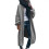 Damen-Cardigan, einfarbig, grau, Oversize 1