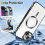 iPhone 15 case metallic magnetic slim silver 5