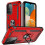 Custodia per Samsung Galaxy A23 5G rossa, robusta e con supporto magnetico. 1