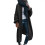Damen-Cardigan, einfarbig schwarz, locker gestrickt, Oversized 1