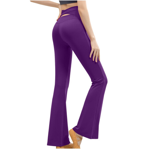 Dam Yogabyxor Högmidjade Lila M