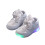 Scarpe da ginnastica LED da ragazza, argento, taglie 4-10 1