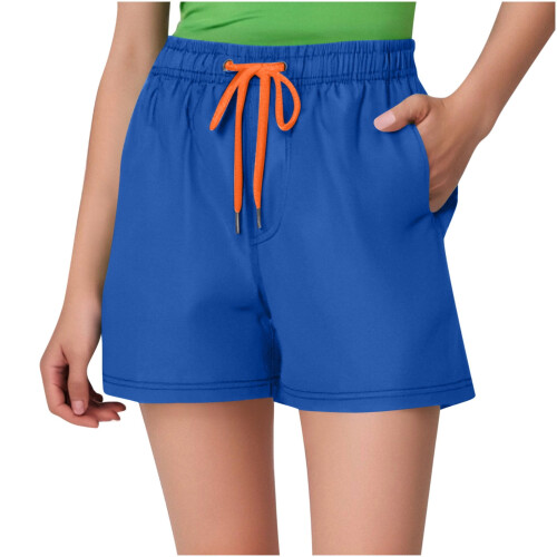 Snabbtorkande strandshorts för kvinnor och män med meshfoder