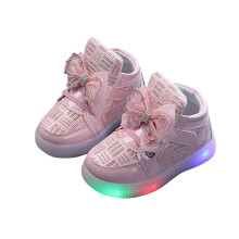 Scarpe da ginnastica LED da ragazza, rosa, taglia 1