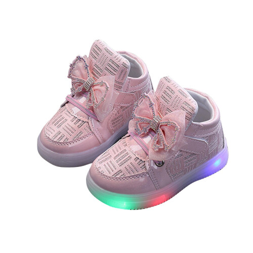 Sneakers LED do Chailíní Bándearg Méid 1