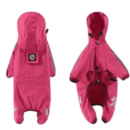 Impermeabile per cani rosa, leggero, taglia M