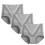 Damen-Baumwollslips mit hohem Bund, 3er-Pack, Grau, XXL 1
