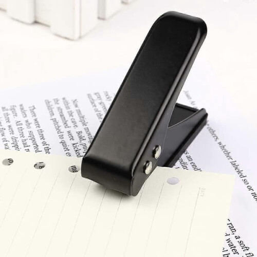 Low Force 1-Hole Punch Metal Black 12 Sheets 1/4 Inch 2