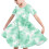 Mädchenkleid mit Farbverlauf und Batikmuster, Größe 2T 1