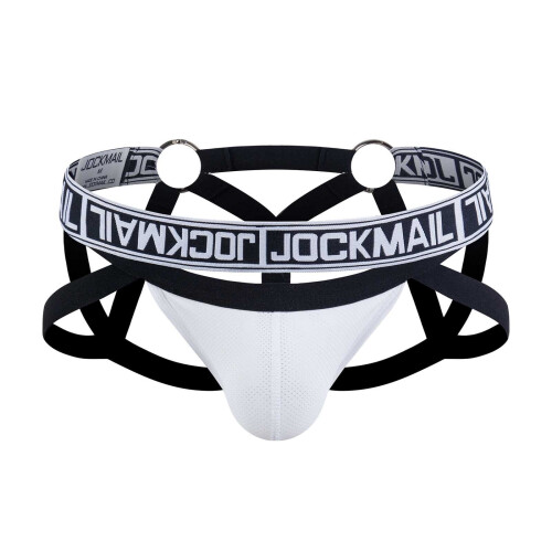 Heren string jockstrap ondergoed wit ademend 1 stuk