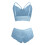Set aus hellblauem Spitzen-Bralette und Slip. 5