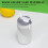 Reusable Soda Can Lid with Silicone Straw Grey White 1 pc 7