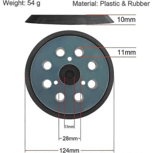 8-inch velcro sanding pad replacement for Dewalt random 1