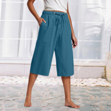 Lässige Damen-Sommer-Shorts mit Taschen und elastischem Bund