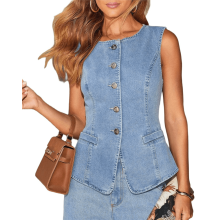 Colete feminino azul tamanho XL