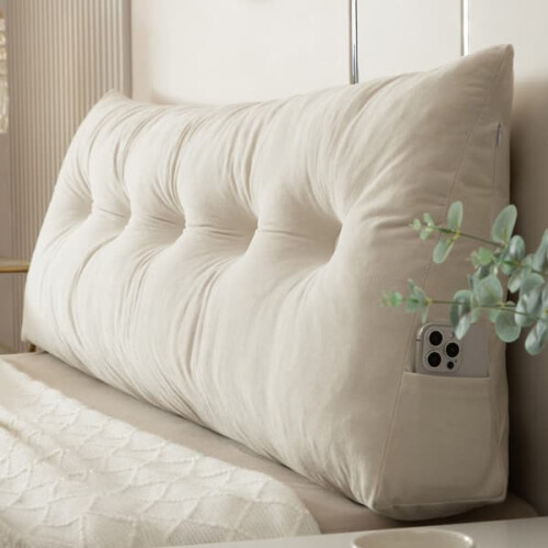 Wedge Pillow for Head Support Blue 150x40x12cm 2