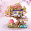 Cherry Blossom Tree Flower House Micro Building Blocks Set 5