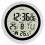 Digital bathroom wall clock IP4 waterproof silver 145x60mm 2