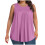 Plus size tanktop til kvinder, sommer, rund hals, plisseret front 1