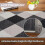 Plaid Runner Rug Machine Washable 4x6 ft Black White 4