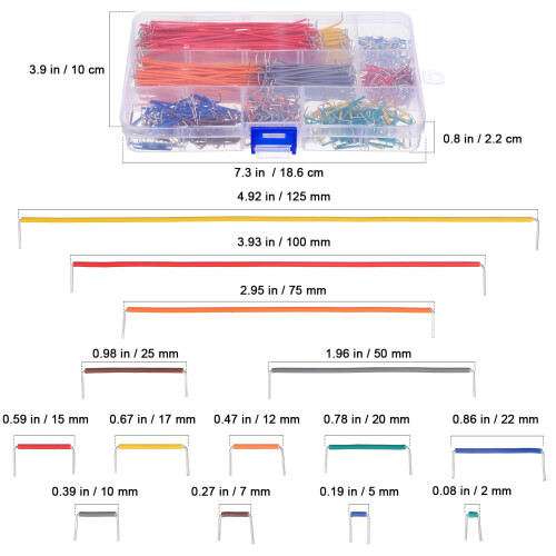 Κιτ καλωδίου jumper για breadboard OUNONA 840 τεμάχια 1