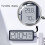 Digital Wall Clock with Humidity Display Black 8