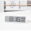 Digital Wall Clock with Humidity Display Black 4