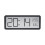 Digital Wall Clock with Humidity Display Black 5
