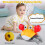 Crab Toy with Obstacle Avoidance Music Lights Orange 1pc 2