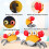 Crab Toy with Obstacle Avoidance Music Lights Orange 1pc 4