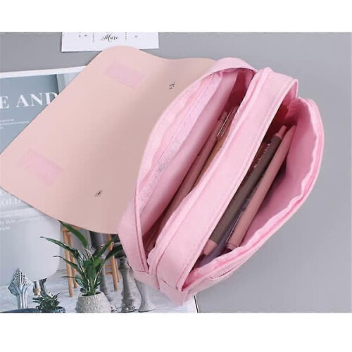 Cherry Blossom Pencil Case Pink Large Capacity 2