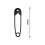 Safety Pins Black High-Quality Durable 100-Pack 2