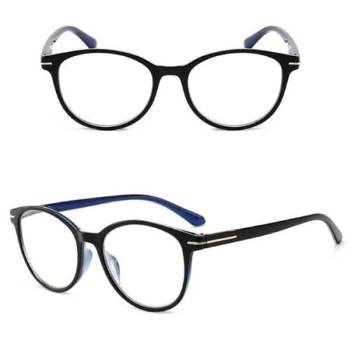Stilvolle Vintage-Lesebrille, Braun, Größe 4.0 2